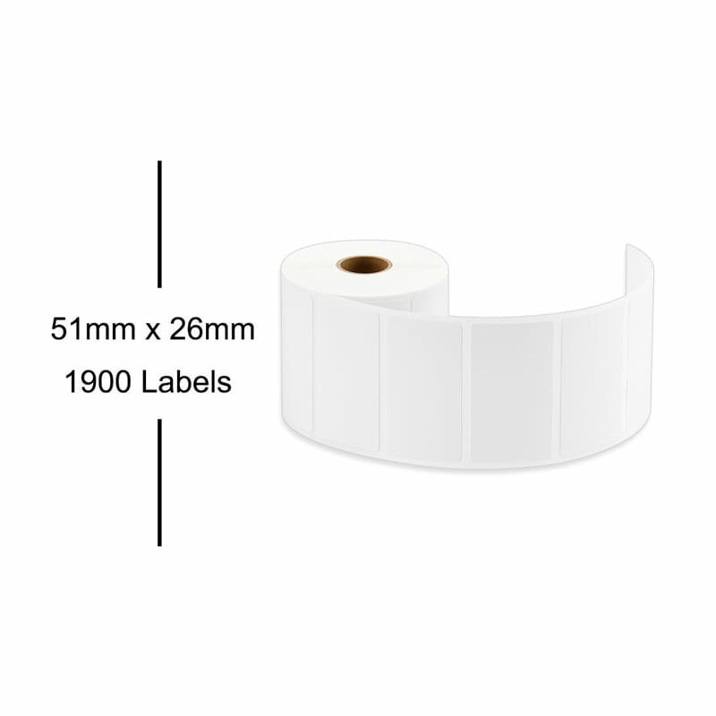 Brother BDE-1J026051-102 Labels, 51mmx26mm 1.900 labels