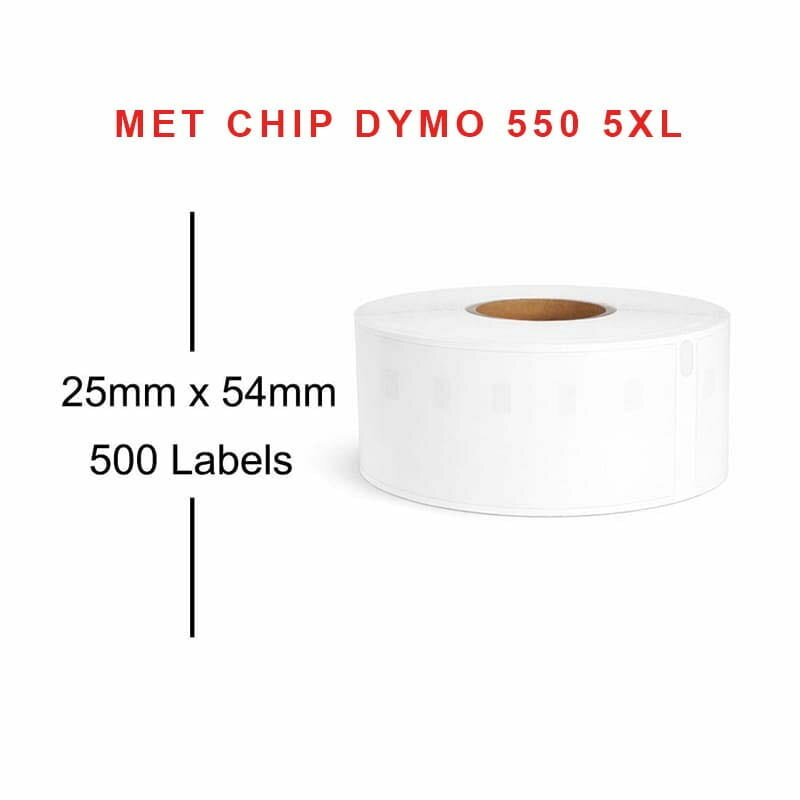 DYMO 11352 / S0722520 Labels (54x25mm) Labelwriter 550/5XL (m/chip