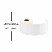 Brother BDE-1J026051-060 Labels, 51mmx26mm 500 labels