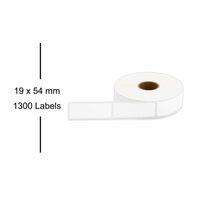Brother BDE-1J054019-115 Labels, 19mmx54mm 1.300 Labels