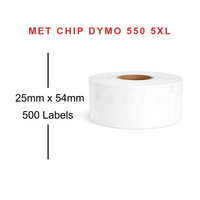DYMO 11352 / S0722520 Labels (54x25mm) Labelwriter 550/5XL (m/chip