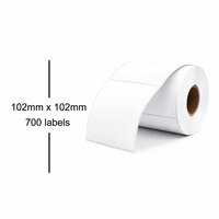 Huismerk Zebra (800264-405) Labels 102mmx102mm, 700 etiketten