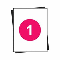  A4 stickervellen, 1 per vel, wit, permanent, 210mm x 297mm 100 sheets