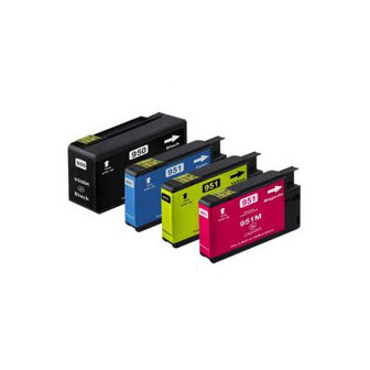 Inktcartridge voor HP 950XL/951XL Mutipack