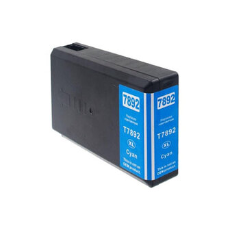 Huismerk Epson T7892XL (79XXL) (C13T789240) Inktcartridge Cyaan Extra Hoge Capaciteit