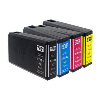 Huismerk Epson T789 (79XXL) Inktcartridges Multipack 4-Pack Extra Hoge Capaciteit