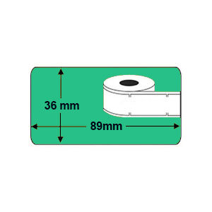 Huismerk DYMO 99012 / S0722400 Labels Groen (89x36mm)