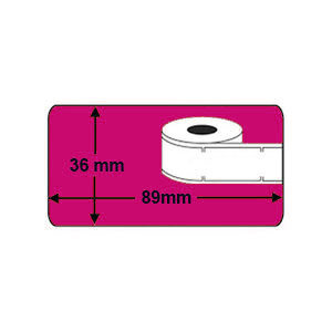 DYMO 99012 / S0722400 Labels Paars (89x36mm)