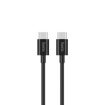 HOCO X23 USB-C naar USB-C 3.0A PD Snellader kabel 1 mtr - zwart (X23CCB)