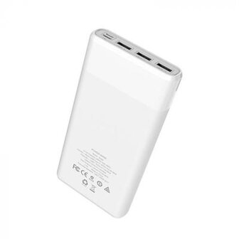 HOCO Powerbank 3x USB 30.000mAh - Wit (B35EW)