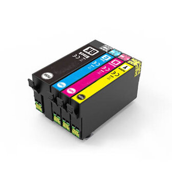 Epson 408XL Inktcartridges Multipack (zwart + 3 kleuren)