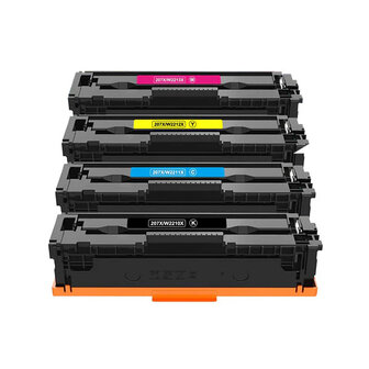 HP 207X tonerset 4 kleuren