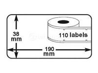 Huismerk DYMO 99018 / S0722470 Labels (190x38mm)