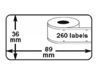 Huismerk DYMO 99017 / S0722460 Labels (50x12mm)