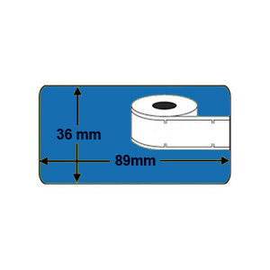 Huismerk DYMO 99012 / S0722400 Labels Blauw (89x36mm)