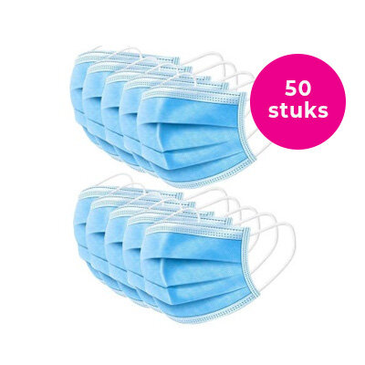 Mondkapjes (wegwerp - 3 laags) Type 1 gecertificeerde (50 stuks)