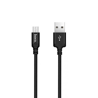 Hoco USB kabel Micro USB Zwart - 2mtr.  (X14-M2B)