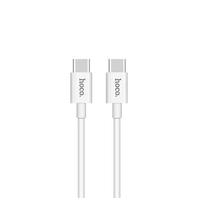 HOCO X23 USB-C naar USB-C 3.0A PD Snellader kabel 1 mtr - wit (X23CCW)