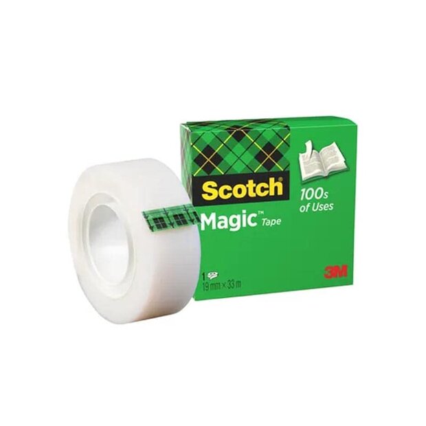 Plakband Scotch Magic 810 19mmx33m Onzichtbaar mat