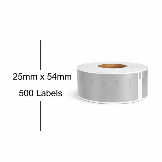 Dymo 11352 labels zilver 