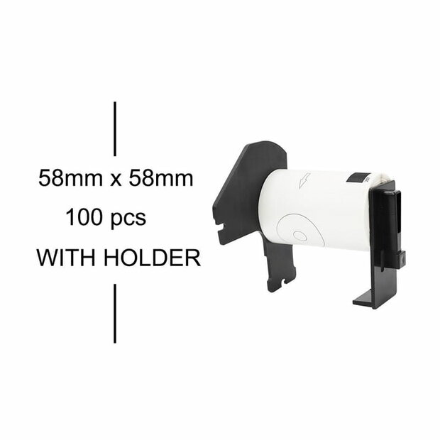 Brother DK-11207 CD/DVD Labels (58mm Rond)