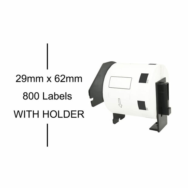 Brother DK-11209 Labels (62x29mm)