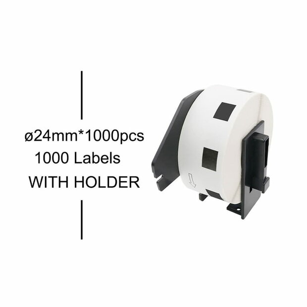 Brother DK-11218 Labels (24mm Rond)