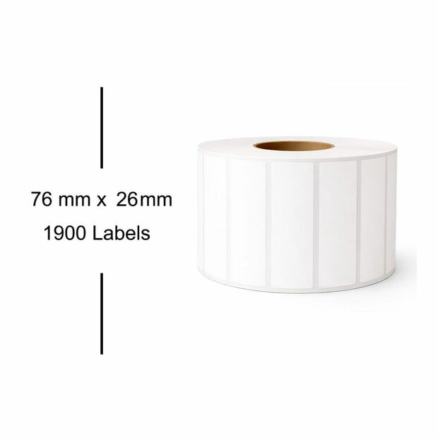 Brother BDE-1J026076-102  Labels, 76mmx26mm 1.900 Labels