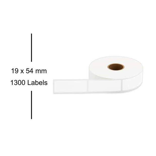 Brother BDE-1J054019-115 Labels, 19mmx54mm 1.300 Labels
