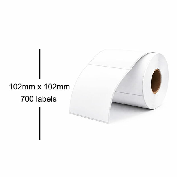 Huismerk Zebra (800264-405) Labels 102mmx102mm, 700 etiketten