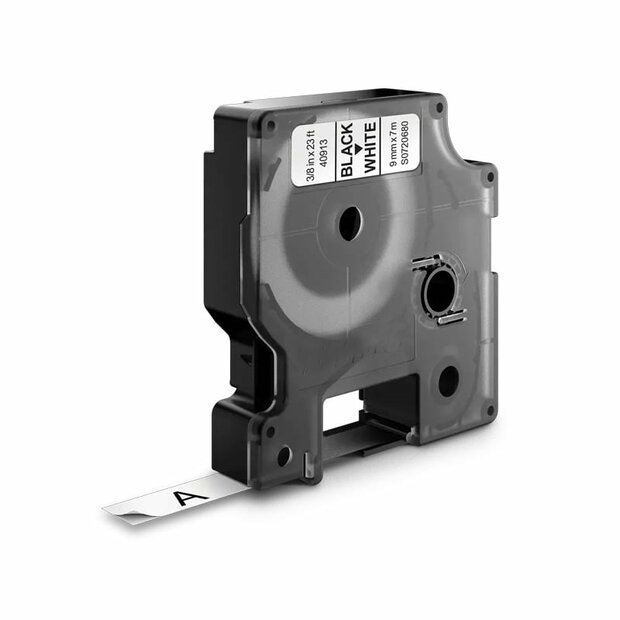 DYMO D1 40913/S0720680 Labeltape 9mm Zwart op Wit