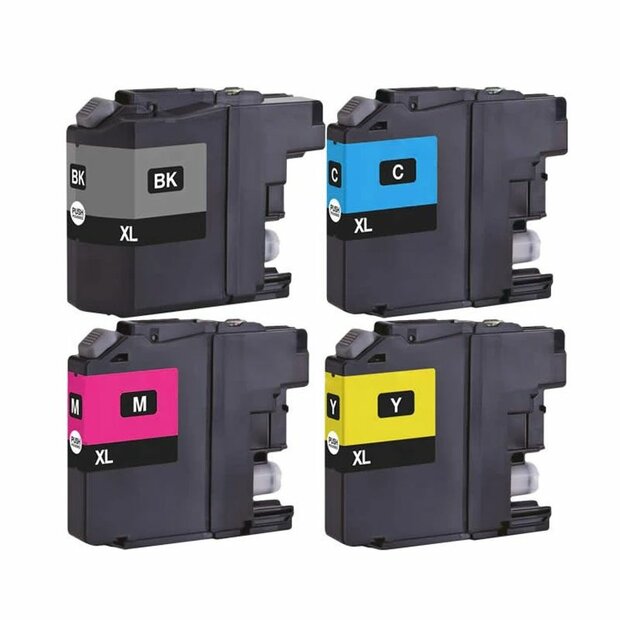 Brother LC-12E inktcartrridges Multipack 4 kleuren 