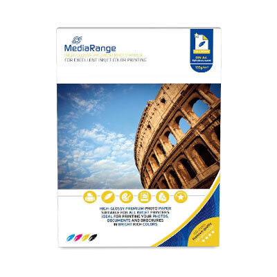 MediaRange Fotopapier High Glossy A4, 135 gr/m2, 100 Vel