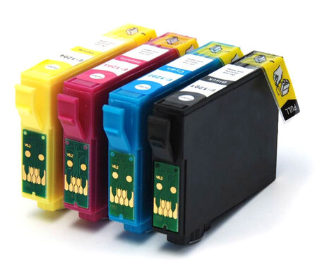 Huismerk Epson T1285 Inktcartridges Multipack (zwart + 3 kleuren)