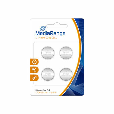 MediaRange Premium Alkaline Knoopcel Batterij CR2025 3V (4 stuks)