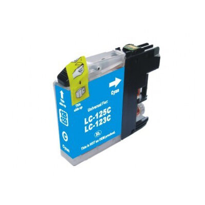 Huismerk Brother LC-123 Inktcartridge Cyaan