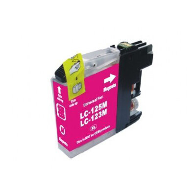 Huismerk Brother LC-123 Inktcartridge Magenta