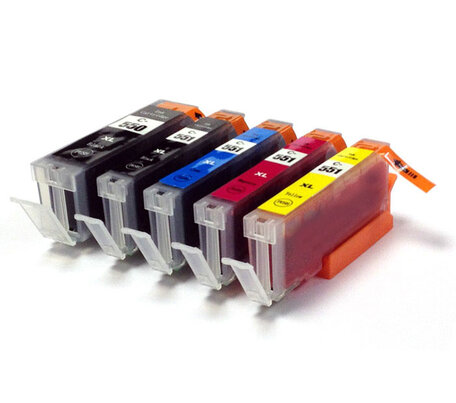 Huismerk Canon PGI-550/CLI-551 XL Inktcartridges Multipack (2x zwart + 3 kleuren)