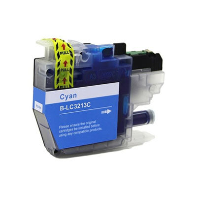 Huismerk Brother LC-3213XLC Inktcartridge Cyaan