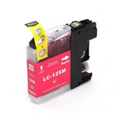 Huismerk Brother LC-125 XL Inktcartridge Magenta