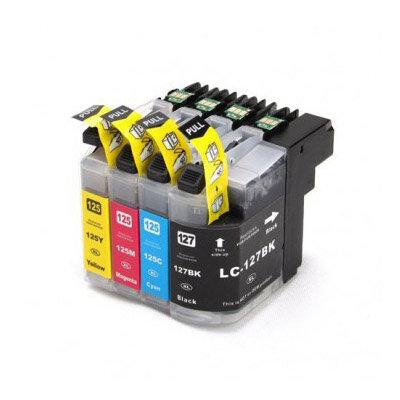 Huismerk Brother LC-125/LC-127 XL Inktcartridges Multipack (zwart + 3 kleuren)