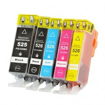 Huismerk Canon PGI-525/CLI-526 Inktcartridges Multipack (2x zwart + 3 kleuren)