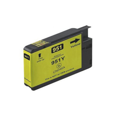 Huismerk HP 951 XL Inktcartridge Geel