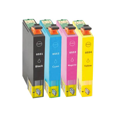 Huismerk Epson T0556 Inktcartridges Multipack (zwart + 3 kleuren)