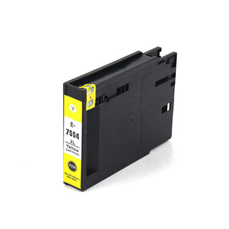 Huismerk Epson T7554 Inktcartridge Geel