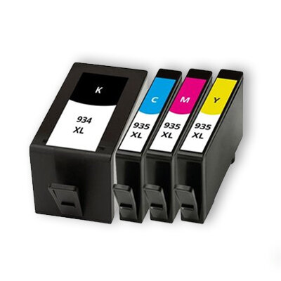 Huismerk HP 934/935 XL Inktcartridges Multipack (zwart + 3 kleuren)