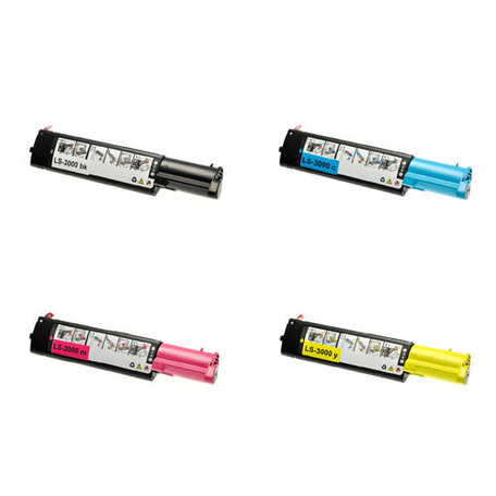Huismerk Dell 3000/3100 (593-11164/593-11167) Toners Multipack (zwart + 3 kleuren)