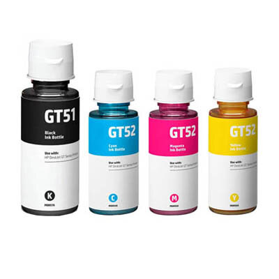 Huismerk HP GT51/GT52 Inkt Multipack (zwart + 3 kleuren)