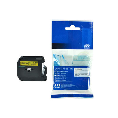 Huismerk Brother M-K621 Labeltape 9mm Zwart op Geel