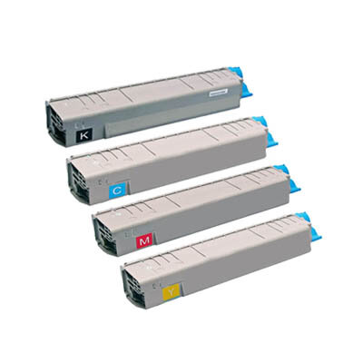 Huismerk OKI C8600 / C8800 (43487709-43487712) Toners Multipack (zwart + 3 kleuren)